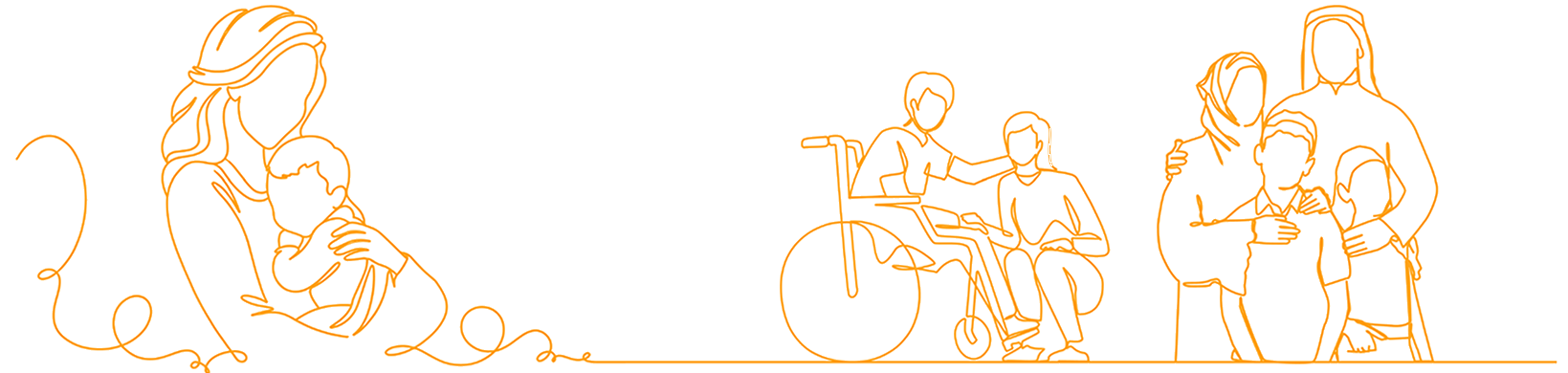 child-adult sitting on grass looking at each other